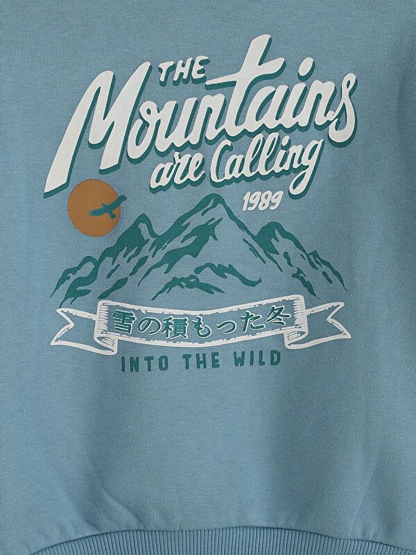 Moudda LC Waikiki - Sweatshirt en jersey Garçon Bleu terne - Tunisie 3