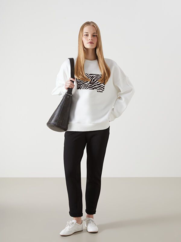 Moudda LC Waikiki - Pantalon en jersey Femme Noir - Tunisie 1