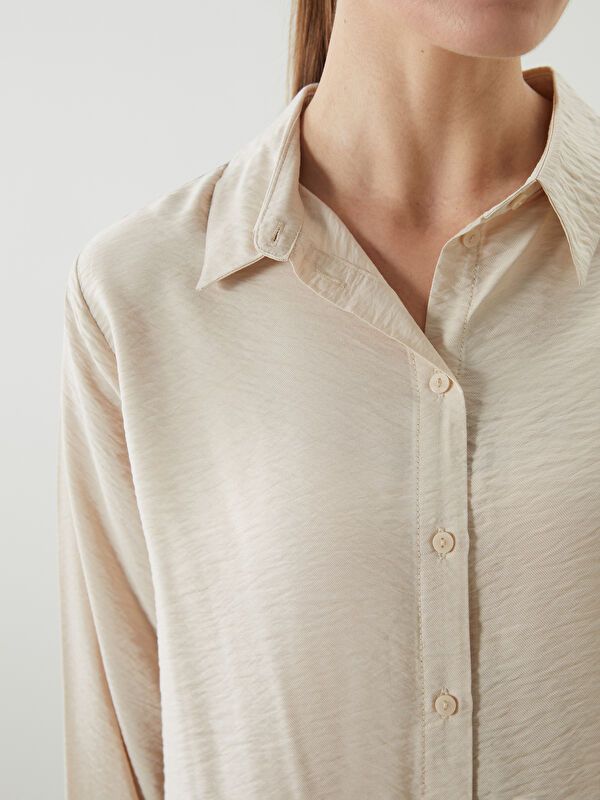 Moudda LC Waikiki - Tunique à manches longues Femme Beige clair - Tunisie 3