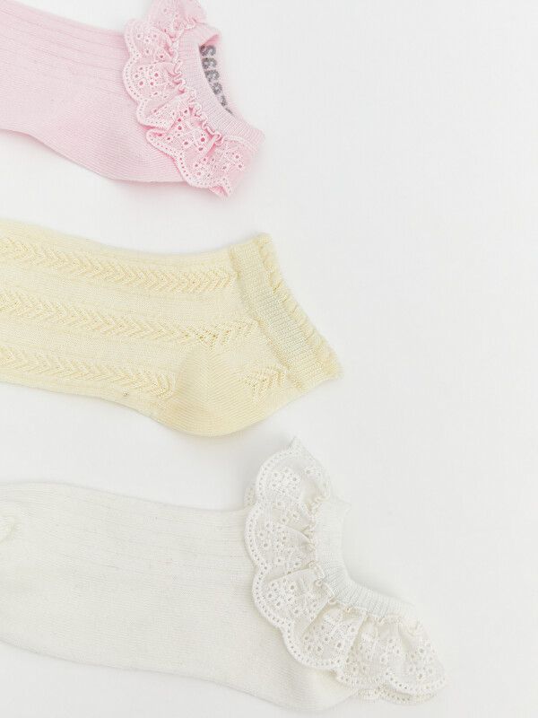 Moudda LC Waikiki - Chaussettes liner trainer (sport) pour Fille couleur Rose clair - Tunisie 2