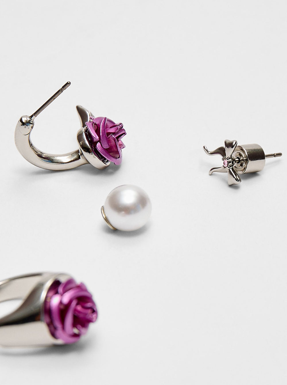Moudda STRADIVARIUS - Lot de 3 Boucles d'Oreilles Rodeo Bloom - Tunisie 2