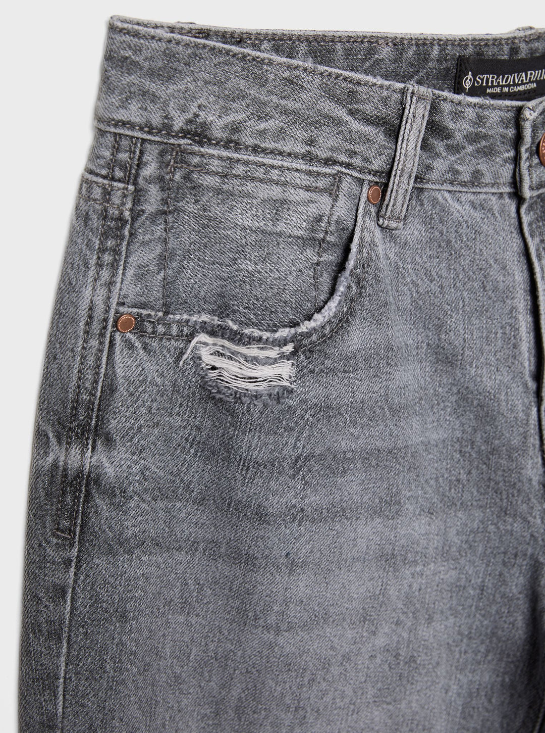 Moudda STRADIVARIUS - Jean Straight Bas 50% Coton Biologique - Tunisie 1