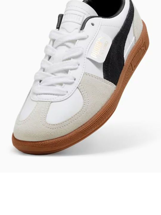 Moudda Puma - Sneakers PUMA Palermo Lth Jr,PUMA White-Vapor Gray-Gum pour enfants - Tunisie 7