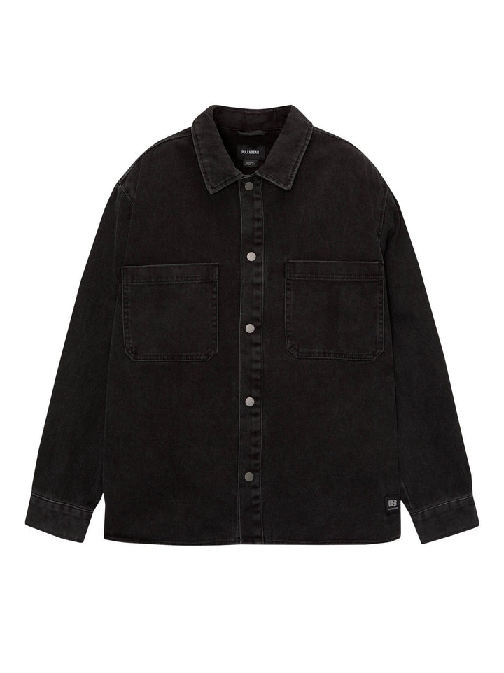 Moudda PULL & BEAR - Surchemise Basique Twill Lavage Acide - Tunisie 4