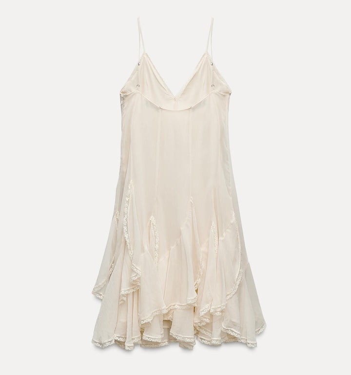 Moudda ZARA - Robe crudo volants avec dentelle - Tunisie 3