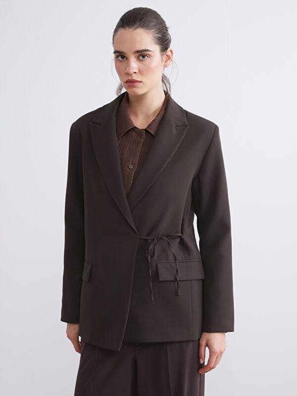 Moudda LC Waikiki - Veste tissée Femme Brun - Tunisie 1