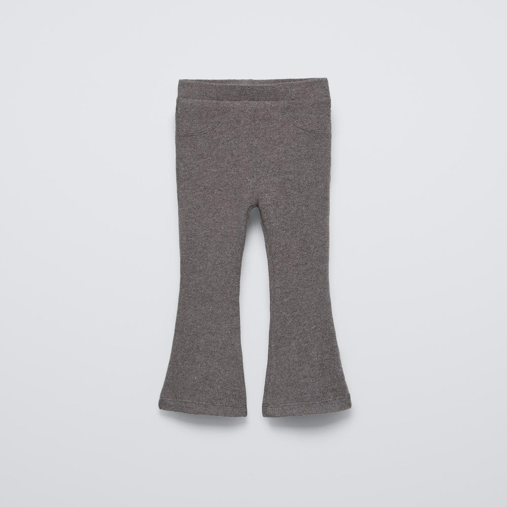 Moudda ZARA - Gris moyen – pantalon évasé surpiqûres toucher doux - Tunisie 2