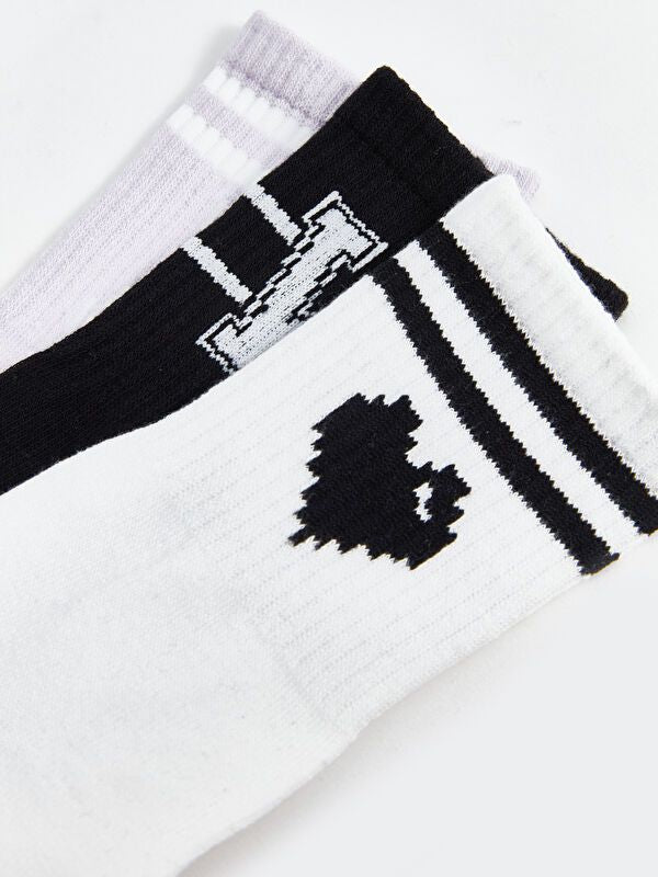 Moudda LC Waikiki - Chaussettes courtes Femme Ecru - Tunisie 3