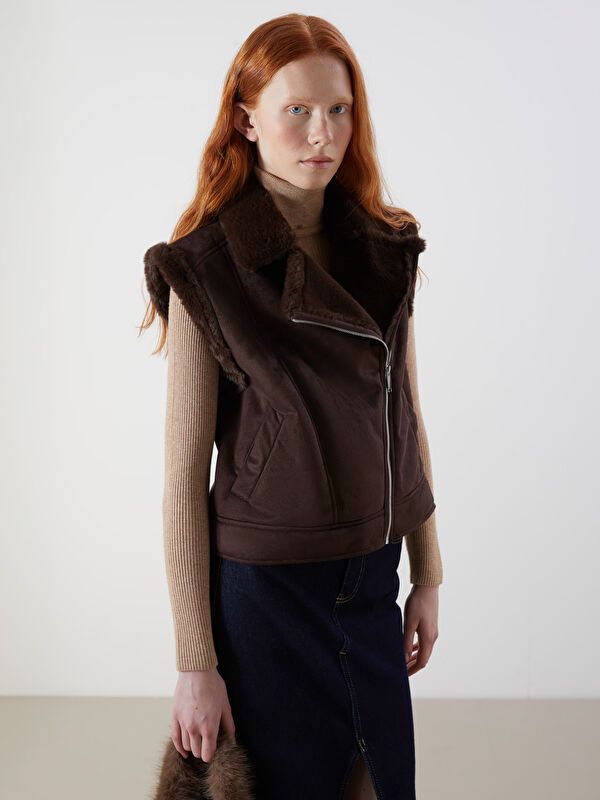 Moudda LC Waikiki - Veste sans manches Femme Brun - Tunisie 1