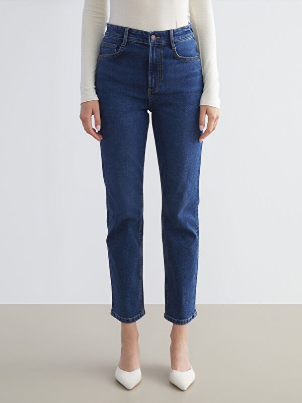 Moudda LC Waikiki - Pantalon jean tissé basique Femme Rodéo noir - Tunisie 4