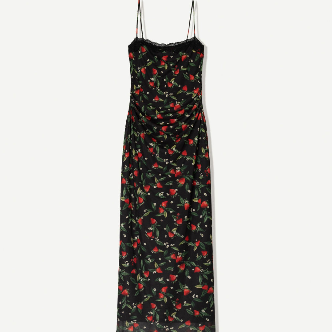 Moudda BERSHKA - Robe Midi - Fraises, Tulle & Dentelle - Tunisie 1