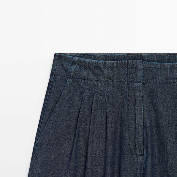 Moudda Massimo Dutti - Pantalon effet jean détail plis - Tunisie 4