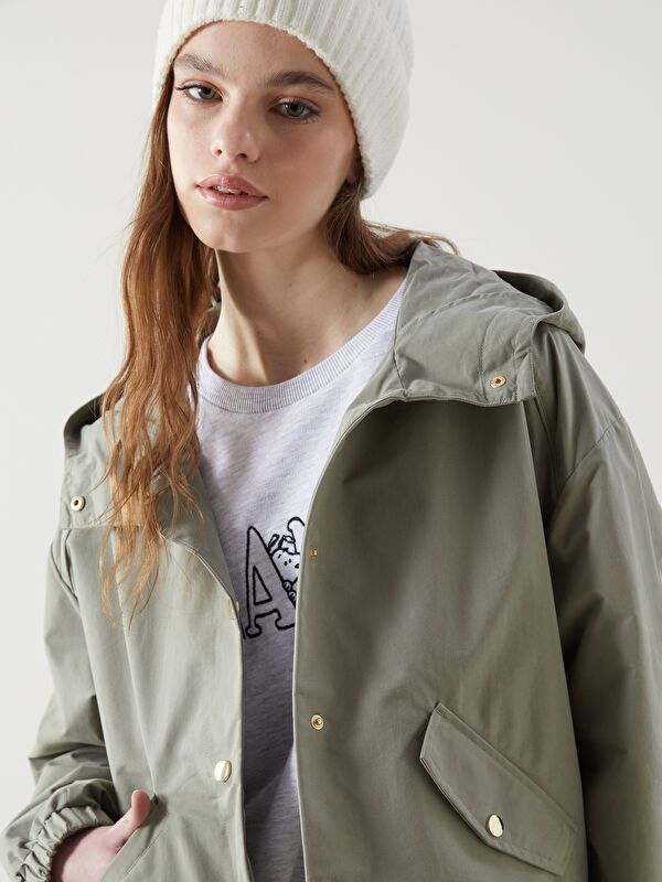 Moudda LC Waikiki - Veste légère Femme Kaki clair - Tunisie 3