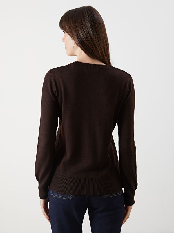 Moudda LC Waikiki - Pull tricot maternité Femme Brun - Tunisie 4