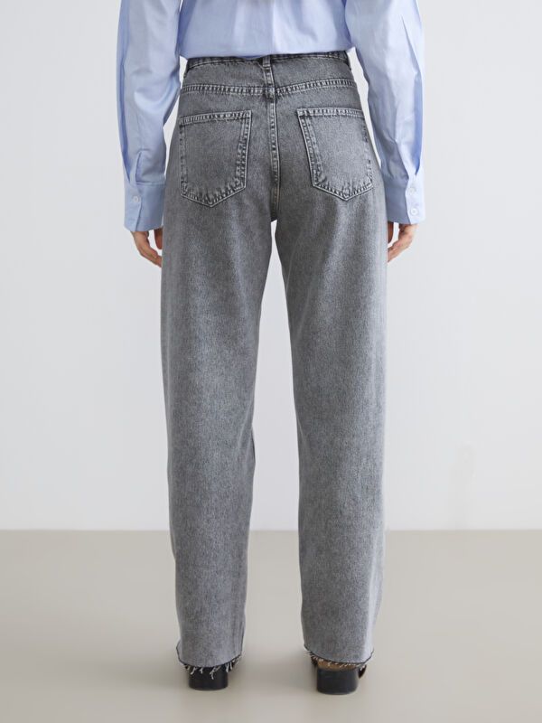 Moudda LC Waikiki - Pantalon en jean couleur Gris pour femmes - Tunisie 4