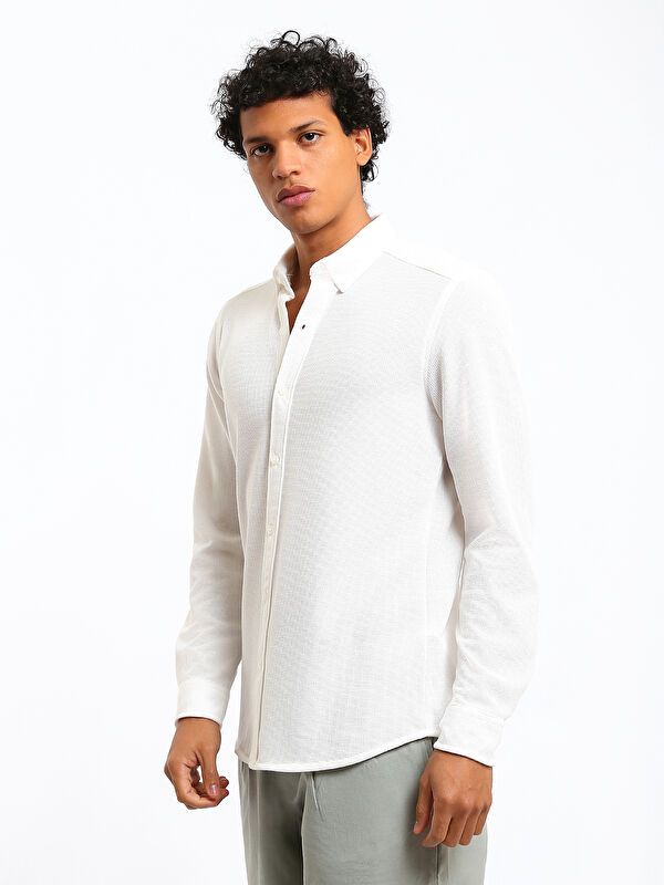 Moudda LC Waikiki - Chemise tissée à manches longues pour Hommes - Tunisie 4