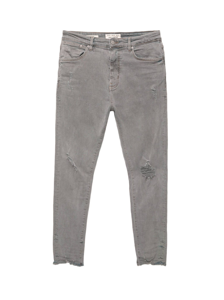 Moudda PULL & BEAR - Pantalon Denim Carrot - Effet Déchiré - Tunisie 1