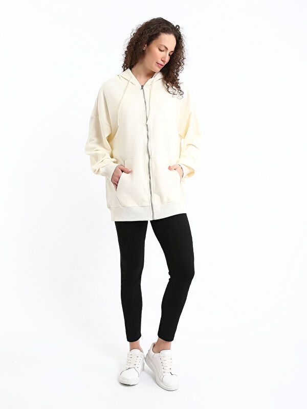 Moudda LC Waikiki - Cardigan en jersey Femme Beige clair - Tunisie 2