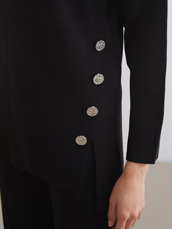Moudda LC Waikiki - Pull tricot épais Femme Noir - Tunisie 3