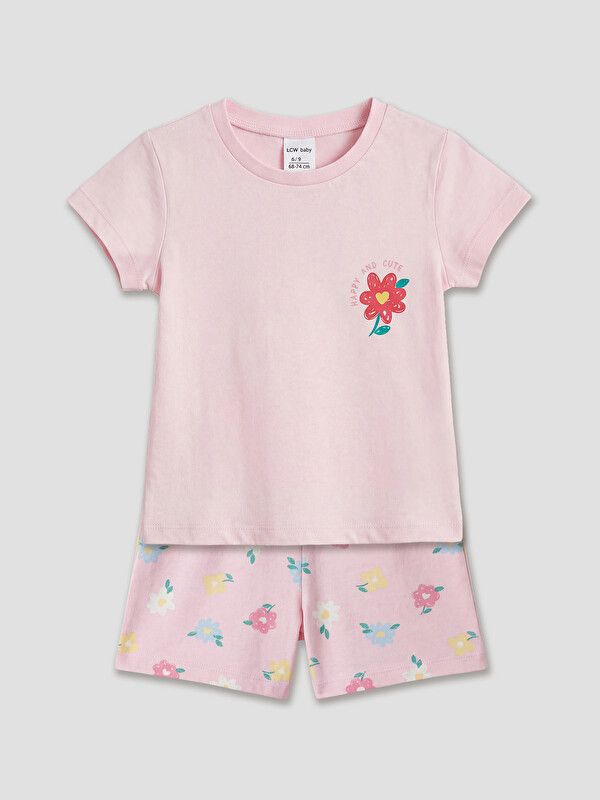 Moudda LC Waikiki - Ensemble manches courtes pour Fille couleur Rose lilas - Tunisie 1
