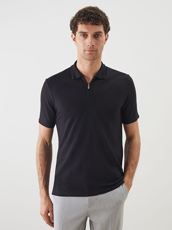 Moudda LC Waikiki - T-shirt en jersey manches courtes Homme Noir - Tunisie 1