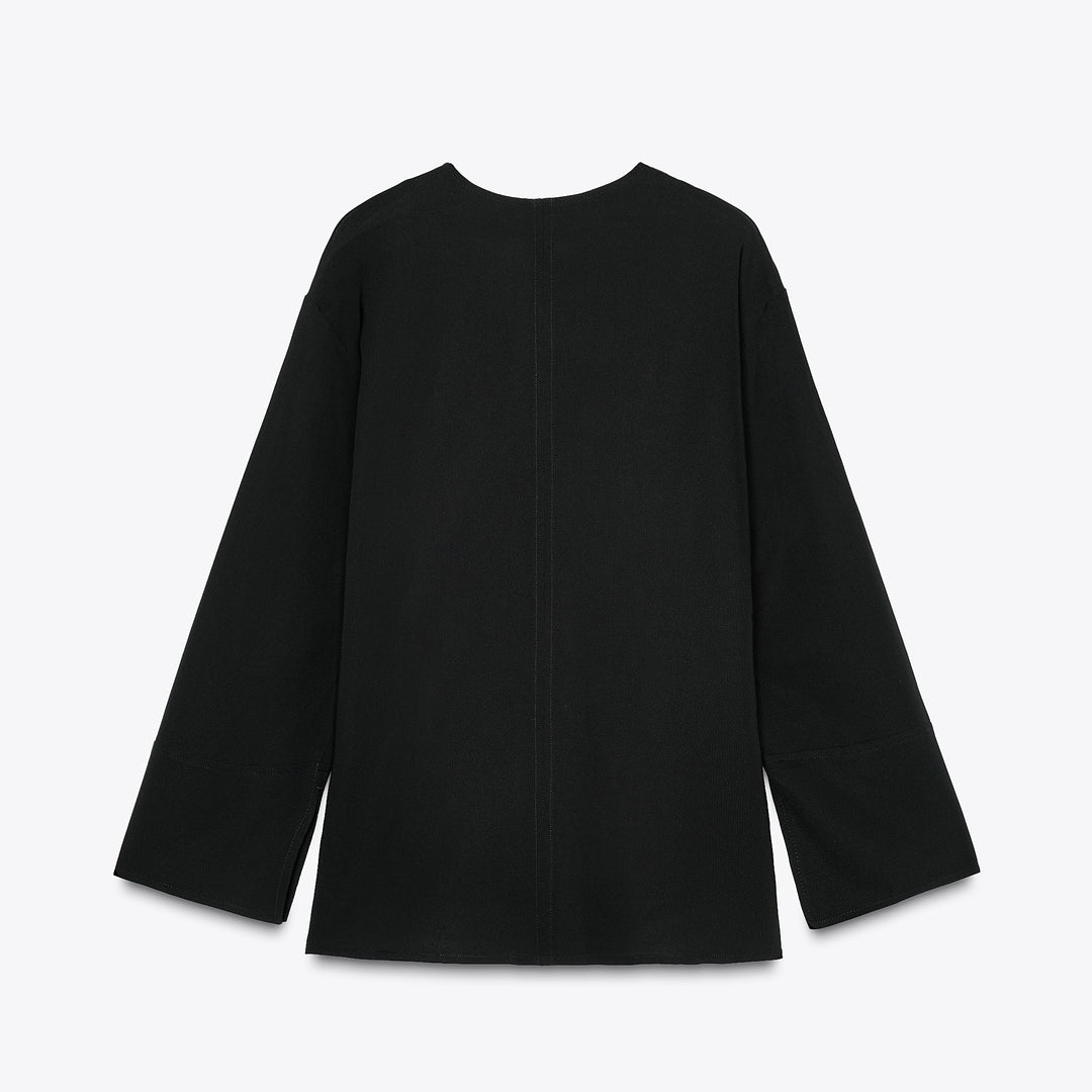 Moudda ZARA - Blouse Fluide - Col Piqué & Manches Longues - Tunisie 2