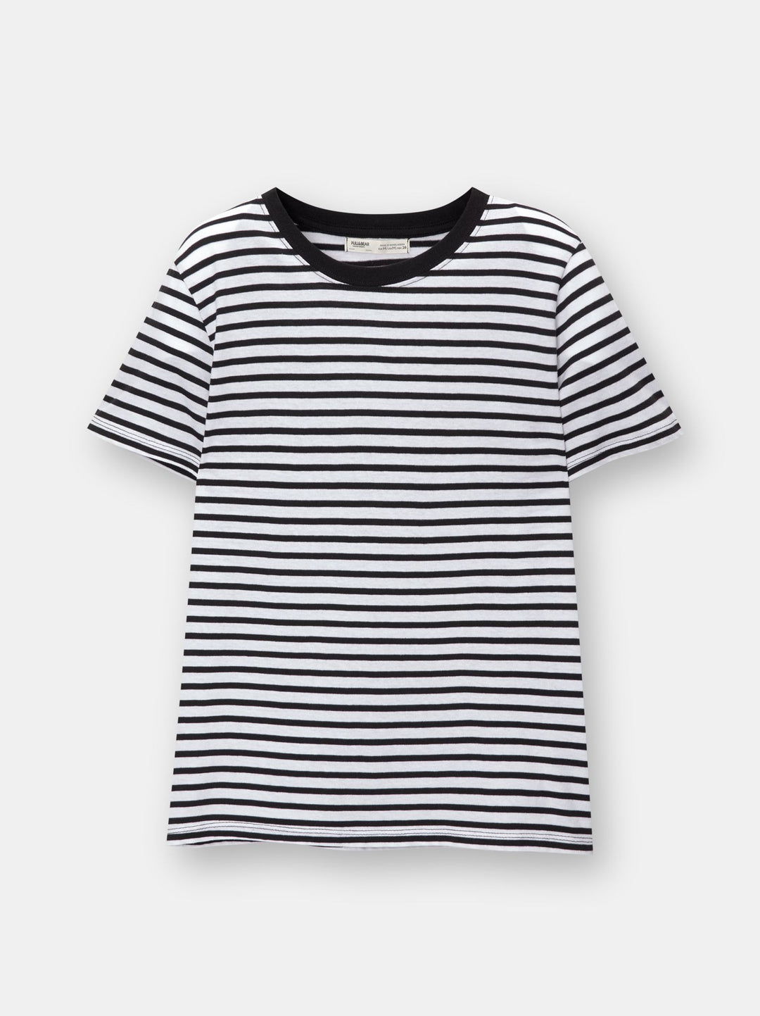 Moudda PULL & BEAR - Body Basique Demi-Manches Col Rond Rayé - Tunisie 1