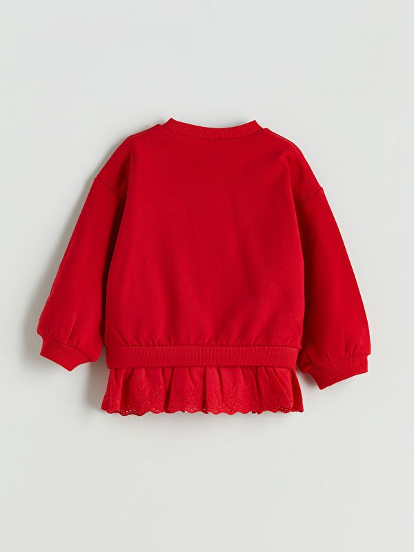 Moudda LC Waikiki - Sweatshirt en jersey Fille Rouge - Tunisie 2