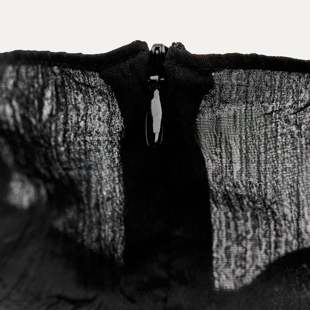 Moudda ZARA - Chemise col haut tissu froissé - Tunisie 4