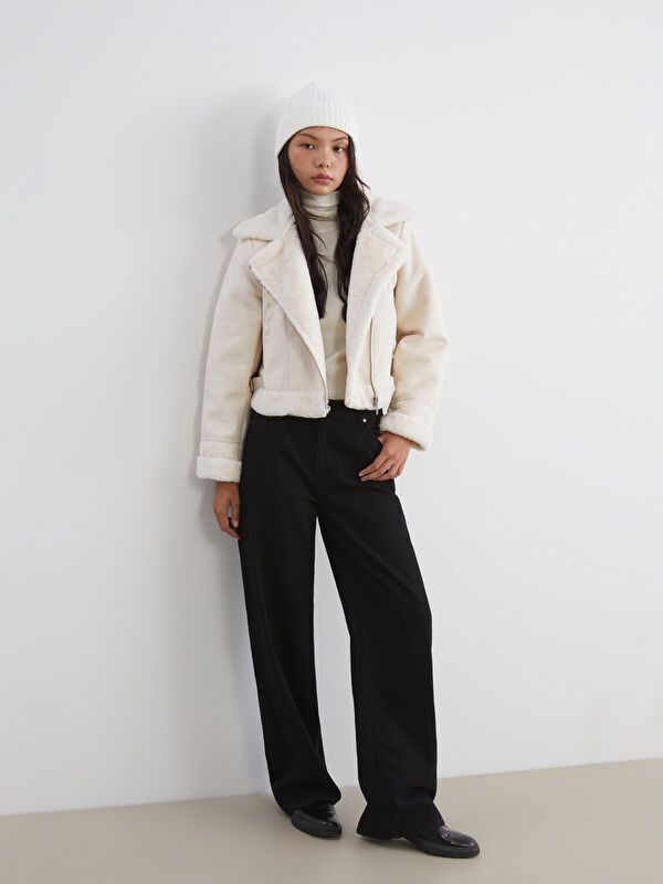 Moudda LC Waikiki - Manteau PU lourd Femme Beige clair - Tunisie 2