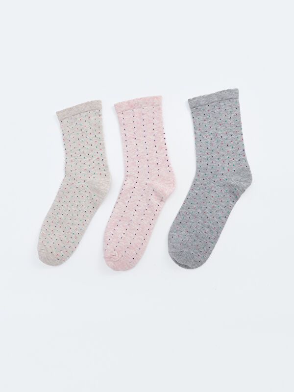 Moudda LC Waikiki - Chaussettes courtes Femme Mélange beige - Tunisie 1