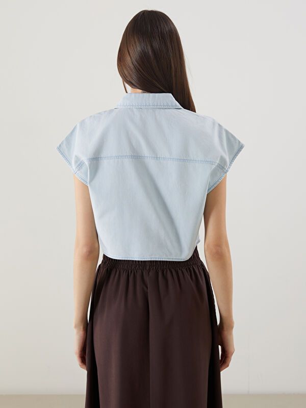 Moudda LC Waikiki - Chemise manches longues en jean pour Femme - Tunisie 4