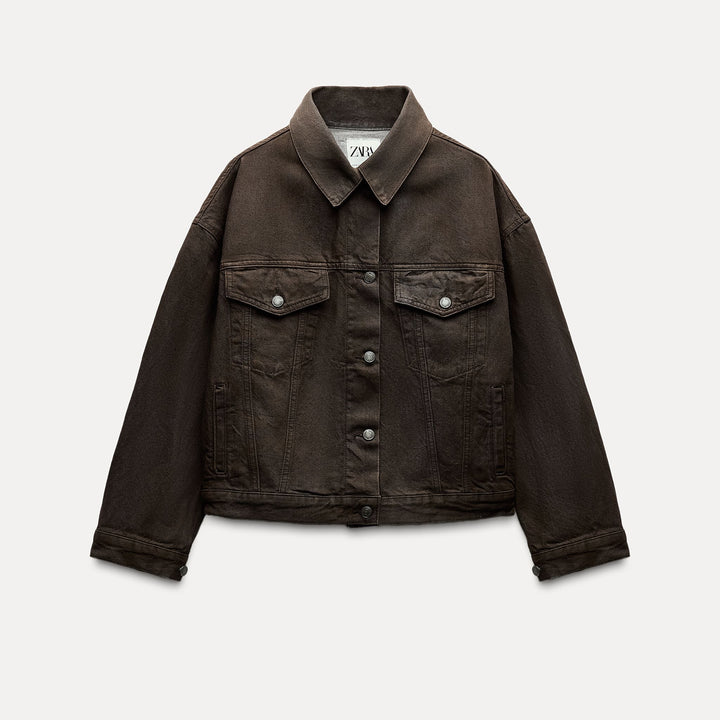 Moudda ZARA - Veste oversized effet cuir - Tunisie 1