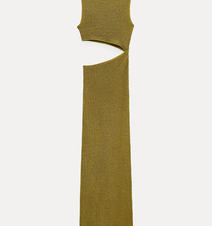 Moudda ZARA - Robe longue en dentelle, manches courtes, découpes texturées - Tunisie 3