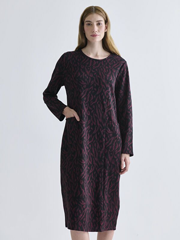 Moudda LC Waikiki - Robe en jersey cv à manches longues pour Femmes - Tunisie 2