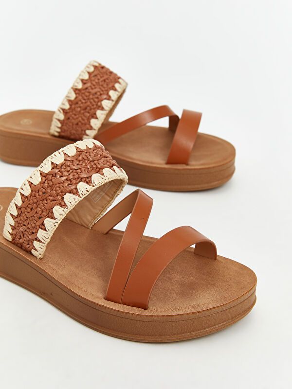 Moudda LC Waikiki - Pantoufles Femme Tabac - Tunisie 3