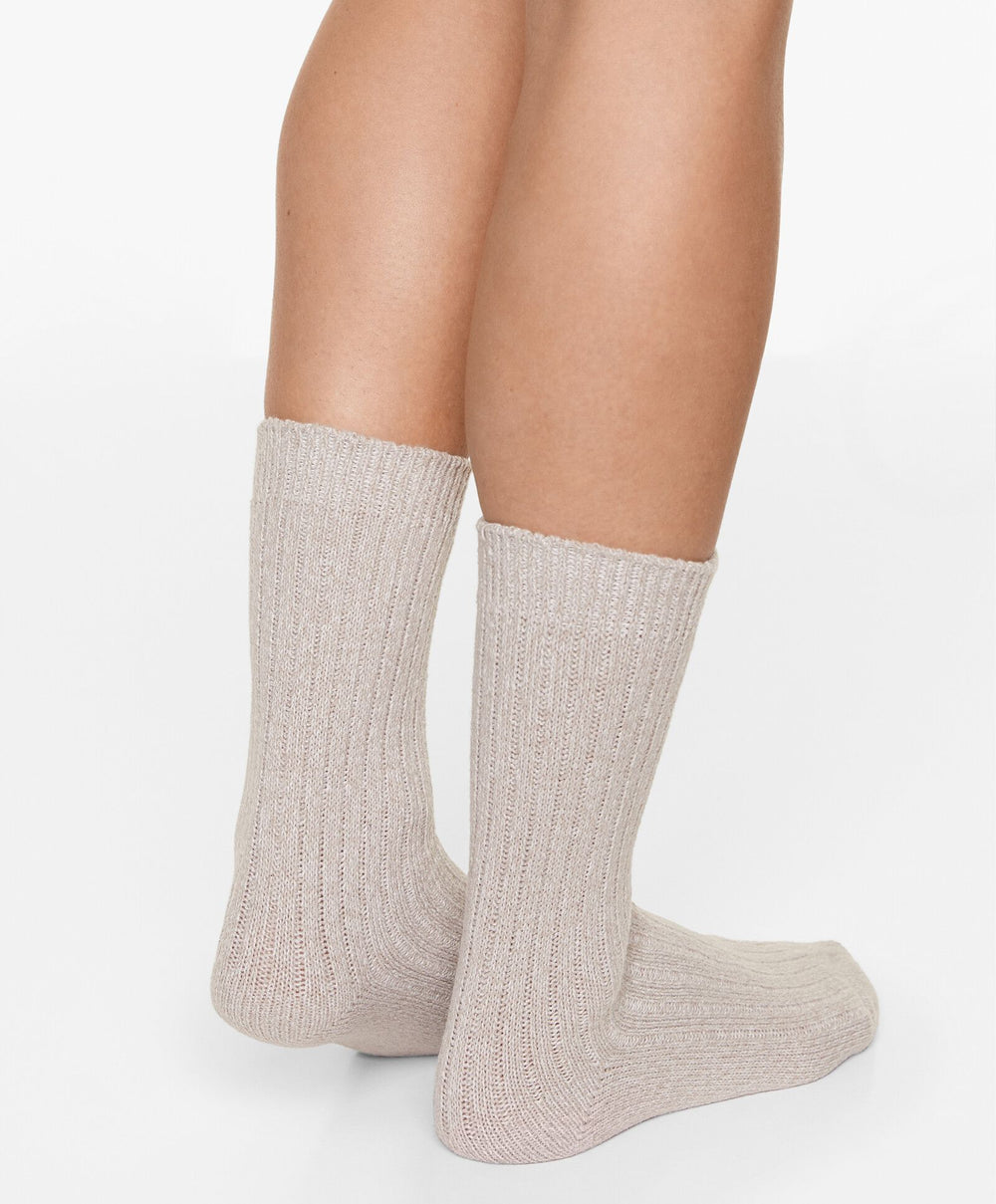 Moudda Oysho - Pack 2 Chaussettes Super Douces - Côtes Écru - Tunisie 2