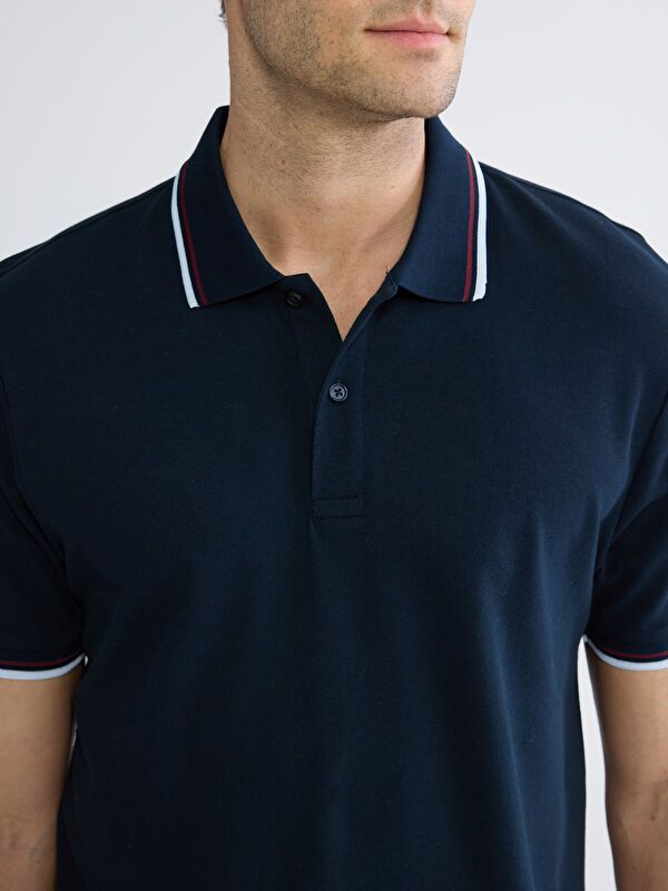 Moudda LC Waikiki - T-shirt col polo basique manches courtes en jersey - Tunisie 3