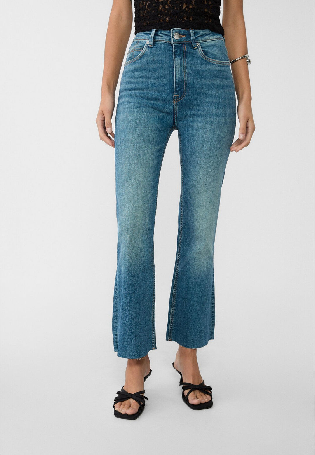 Moudda STRADIVARIUS - Jean Crop Flare Denim 50% Bio - Tunisie 3