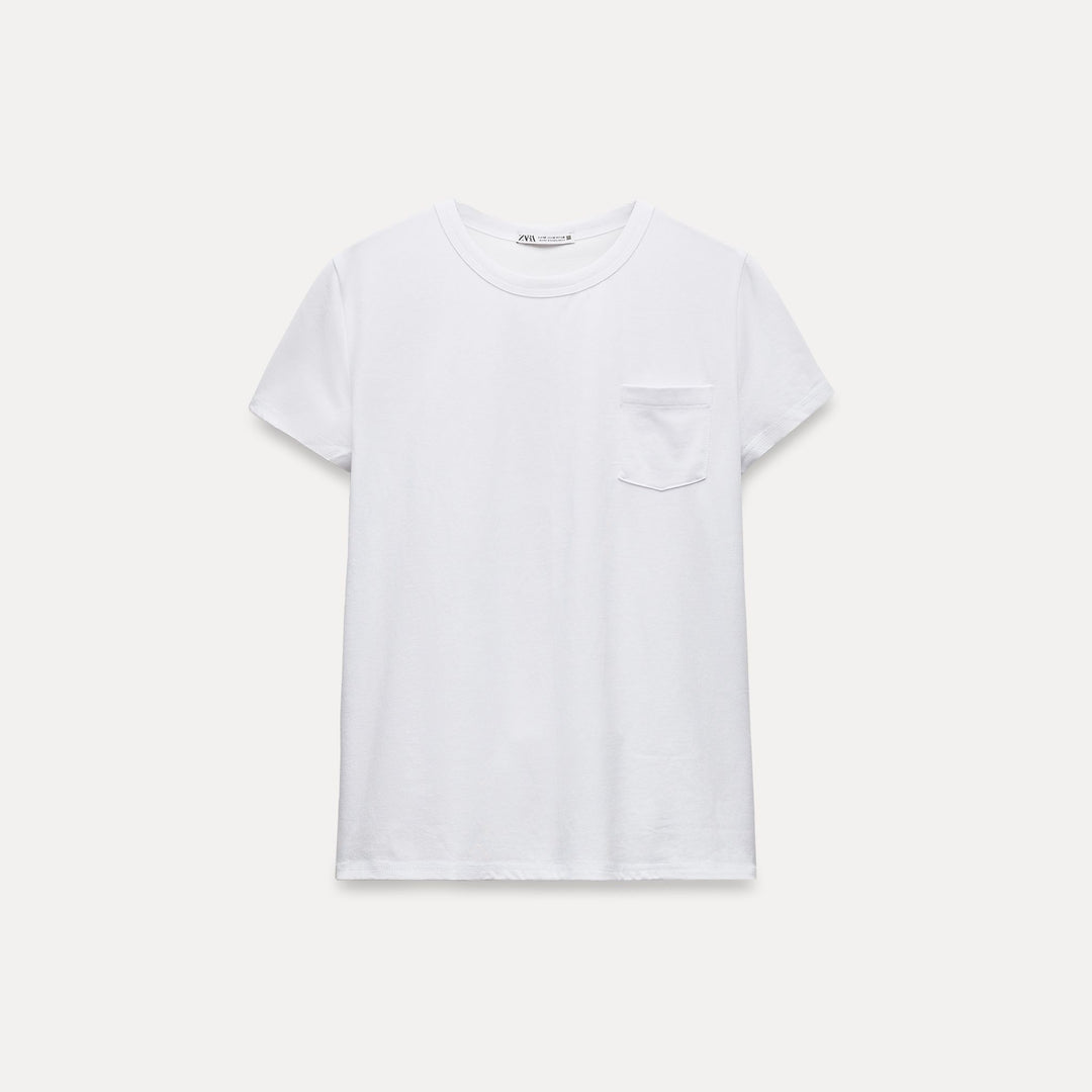 Moudda ZARA - T-shirt à Poche Col Rond - Tunisie 1