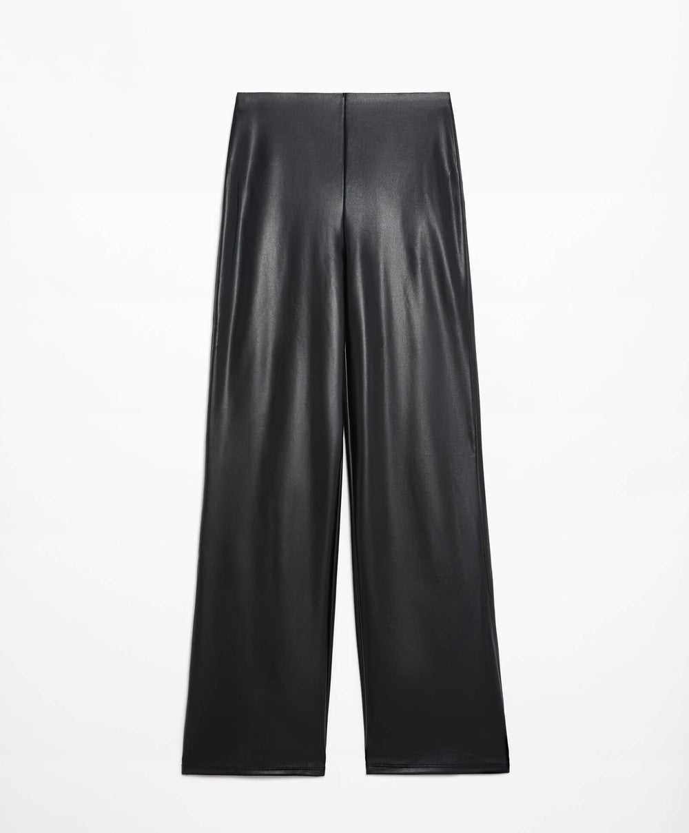 Moudda Oysho - Pantalon Droit Clean Effet Cuir - Tunisie 2
