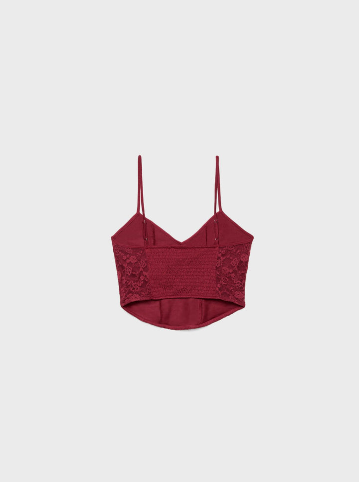 Moudda STRADIVARIUS - T-Shirt Crop Top en Dentelle - Tunisie 2