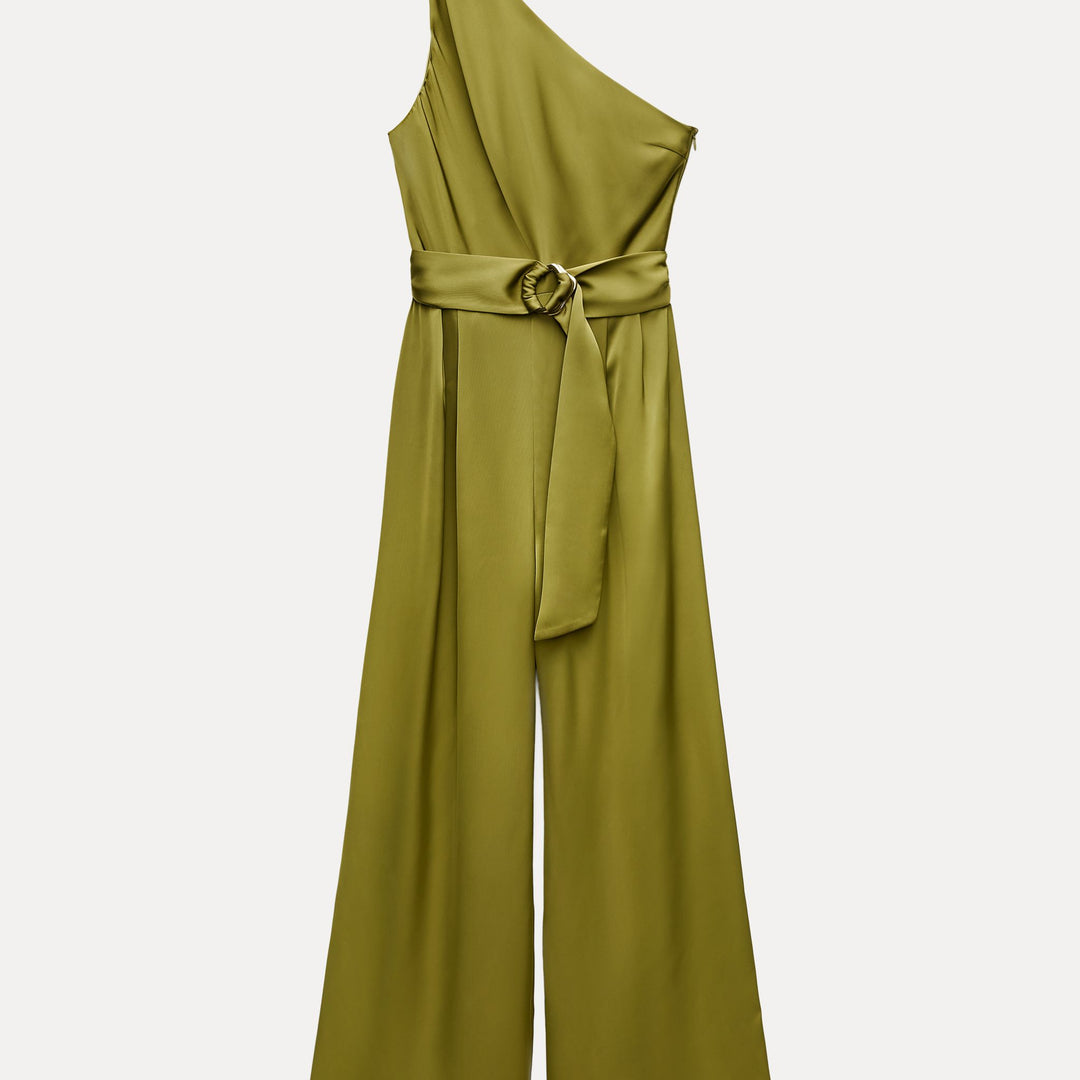 Moudda ZARA - Combinaison satin asymétrique boucle dorée - Tunisie 2