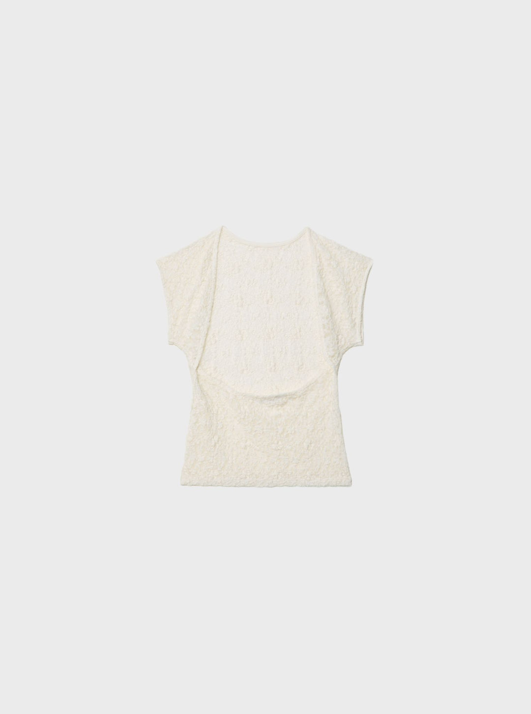 Moudda STRADIVARIUS - T-Shirt Cropped Mini Manches Dos Nu en Dentelle - Tunisie 3