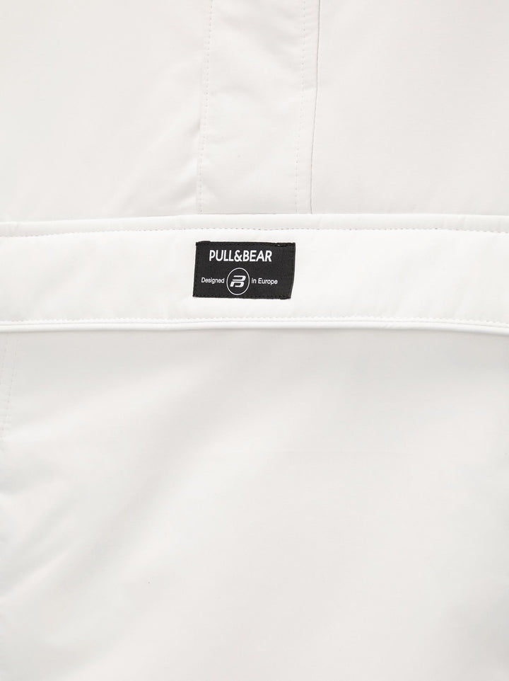Moudda PULL & BEAR - Sweat Kangourou Nylon Couleurs Basique Blanc - Tunisie 2