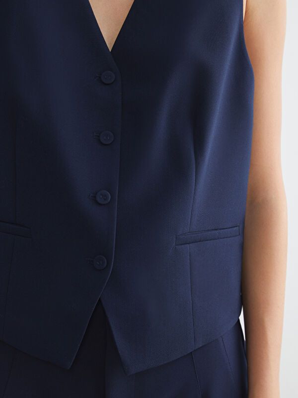 Moudda LC Waikiki - Veste tissée Femme Marine - Tunisie 3