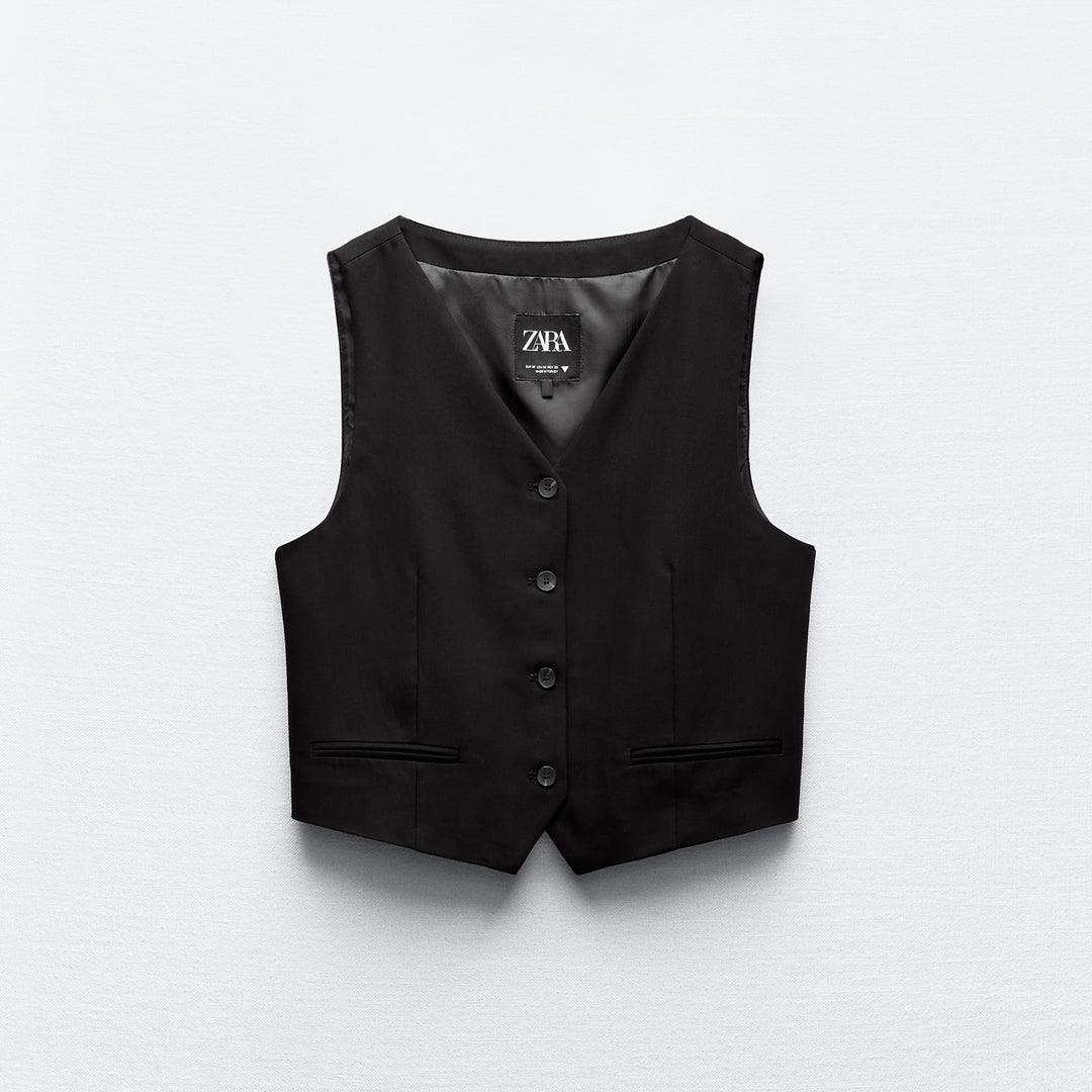 Moudda ZARA - Gilet masculin encolure en V ouvertures dos - Tunisie 1