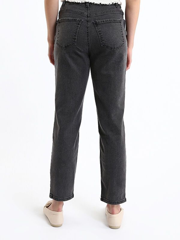 Moudda LC Waikiki - Pantalon jean tissé basique Femme Rodéo noir+m - Tunisie 5