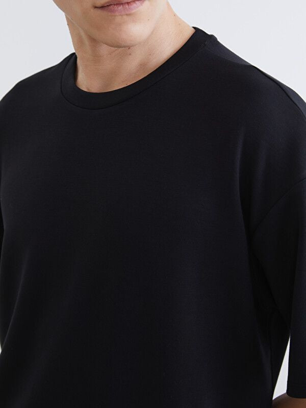 Moudda LC Waikiki - T-shirt manches courtes en jersey pour Homme couleur Noir - Tunisie 3