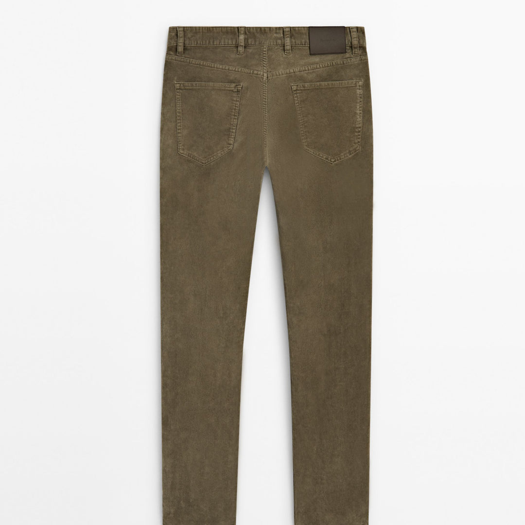 Moudda Massimo Dutti - Pantalon jean velours côtelé fuselé - Tunisie 5